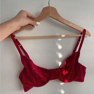 Vintage red bralette